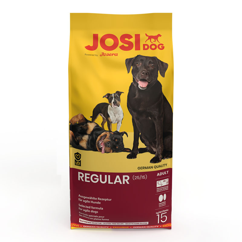 JosiDog Regular 15 kg suha hrana za odrasle pse