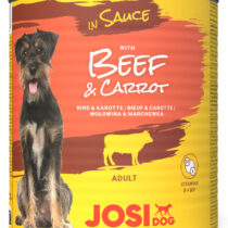 Mokra hrana za pse u umaku s govedinom i mrkvom