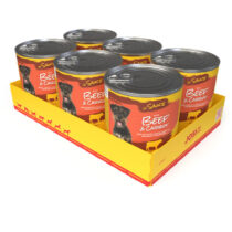 Mokra hrana za pse u umaku s govedinom i mrkvom