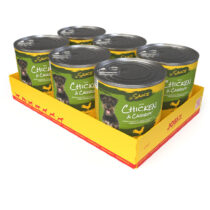 Mokra hrana za pse u umaku s piletinom i mrkvom